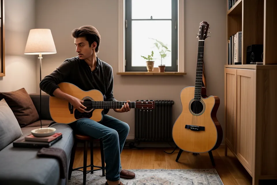 Apprendre à accorder sa guitare à l'oreille sans accordeur, astuce de débutant pour un coin guitare à la maison