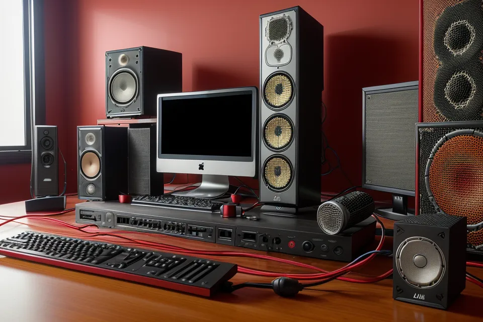 Logiciel d'enregistrement avec piste de guitare et casque, réglages pour un premier enregistrement à la maison