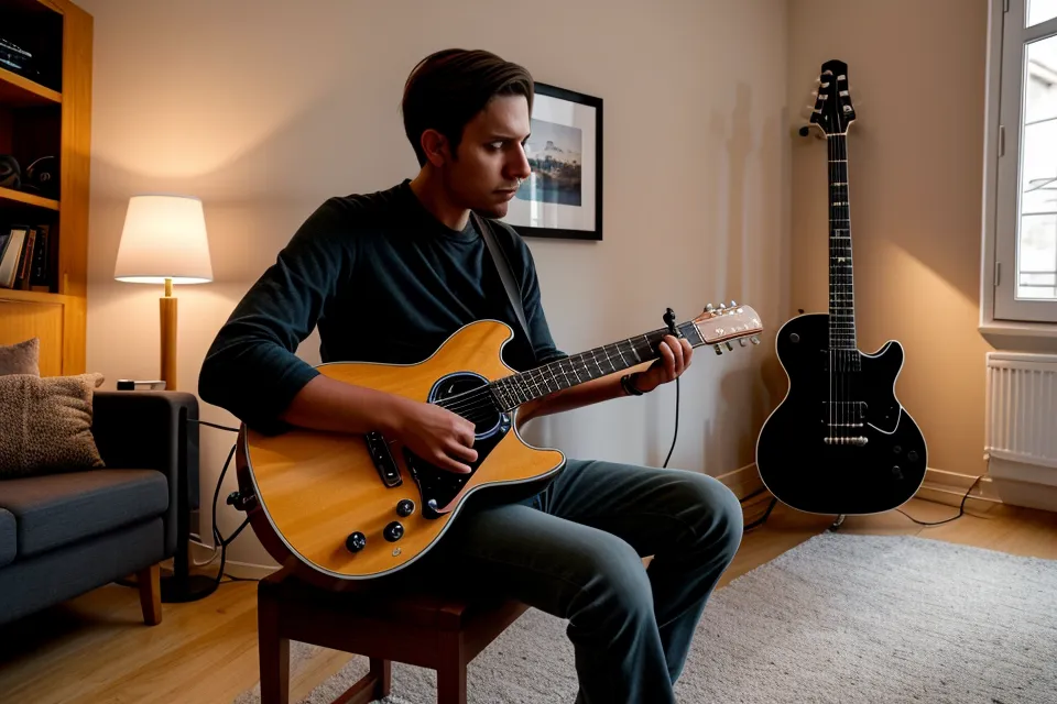 Placement du micro devant un ampli guitare pour un enregistrement maison plus propre