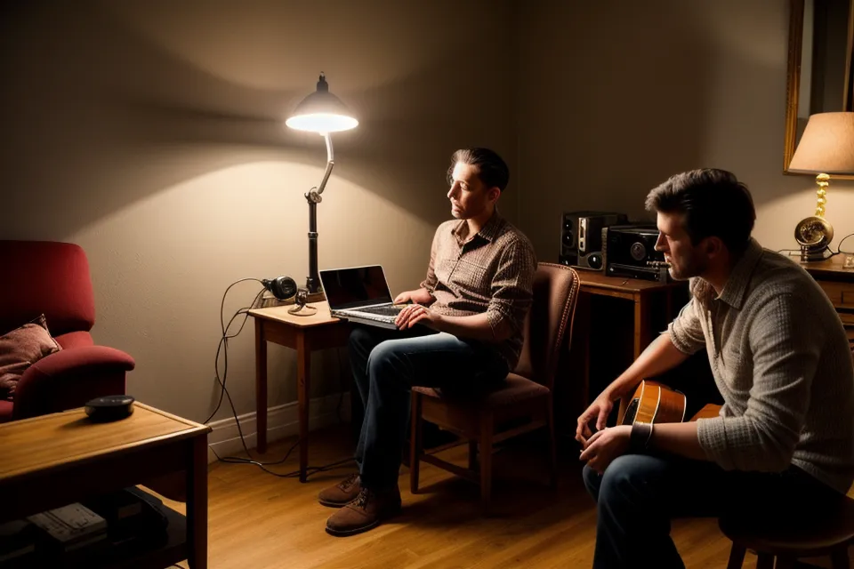 Lampe de bureau et écran d'ordinateur, sources fréquentes de bruits parasites pendant l'enregistrement de la guitare