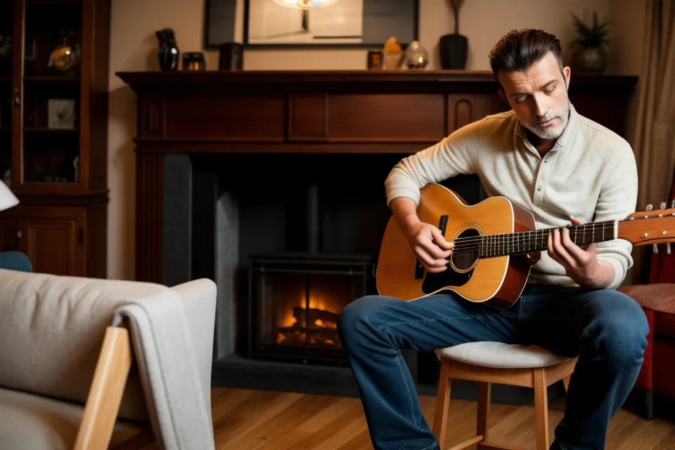 Écran d'ordinateur affichant une piste de guitare enregistrée dans un DAW, exemple de prise de son guitare en pratique instrumentale régulière.