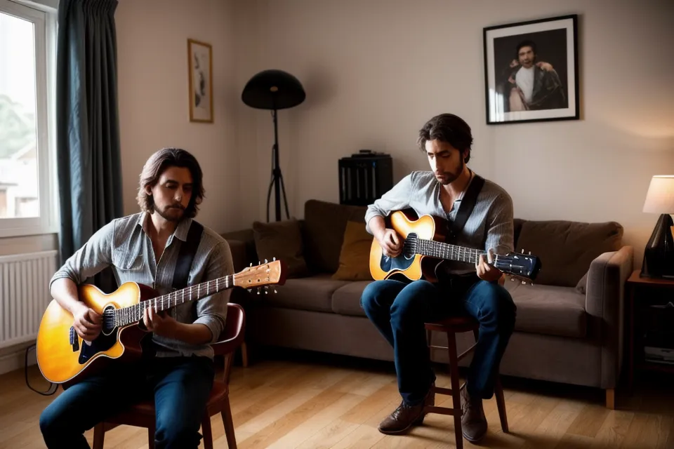 Bouton de gain sur une interface audio, réglé avant d'enregistrer une prise de guitare dans un home-studio à Grenoble